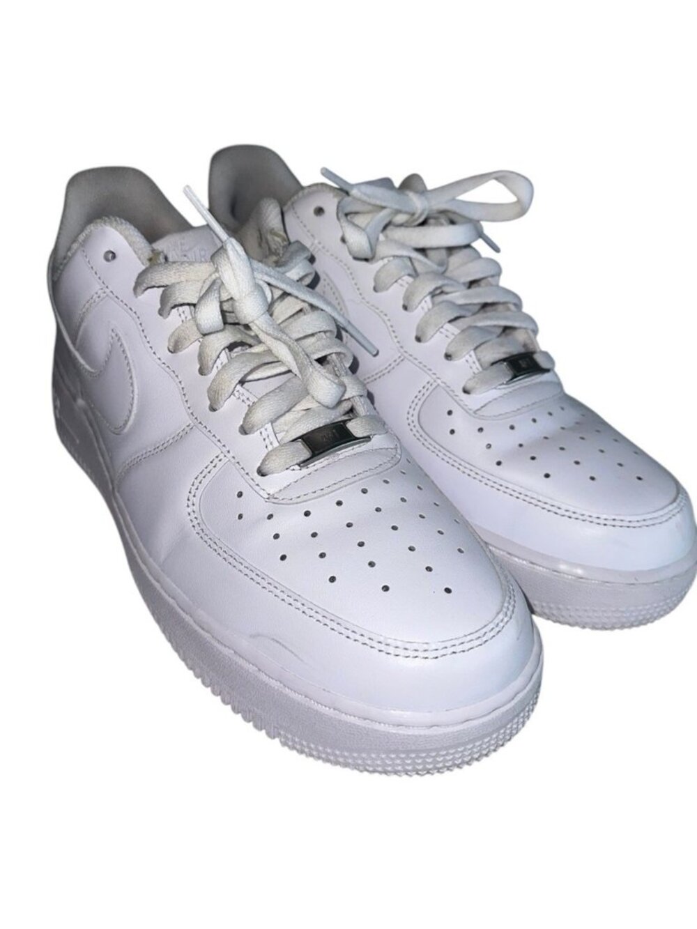 Nike Air Force 1 Low Triple White CW2288-111 Mens Size 10 Leather